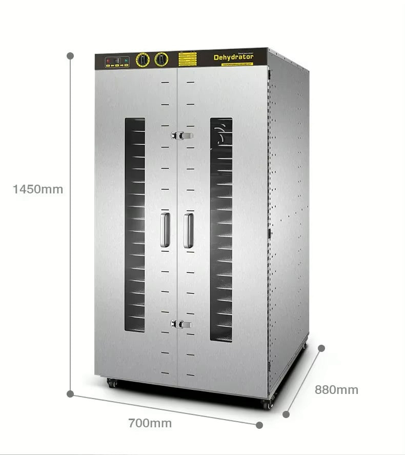 Heavybao Double Door Food Dehydrator Fruit, Vegetable, Medicinal Plant, Culinary Fine Herb, Tea, Meat, Grains, Beans Dryer Oven