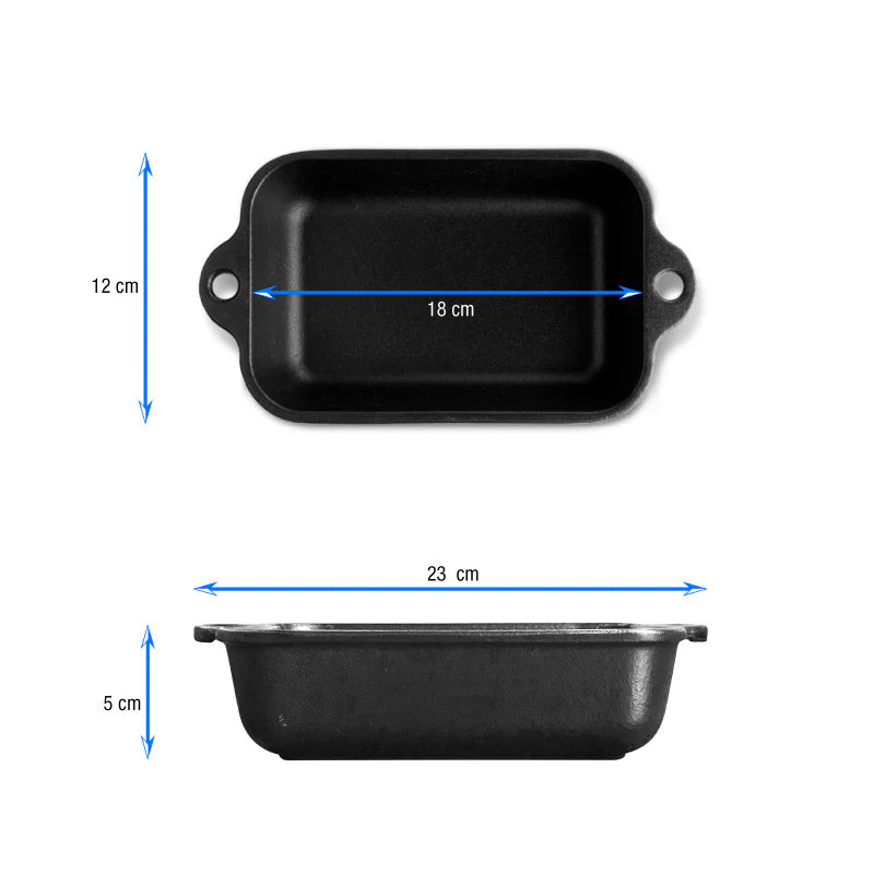 Victoria Cast Iron Mini Lasagna Pan Barbecue grill online shopping