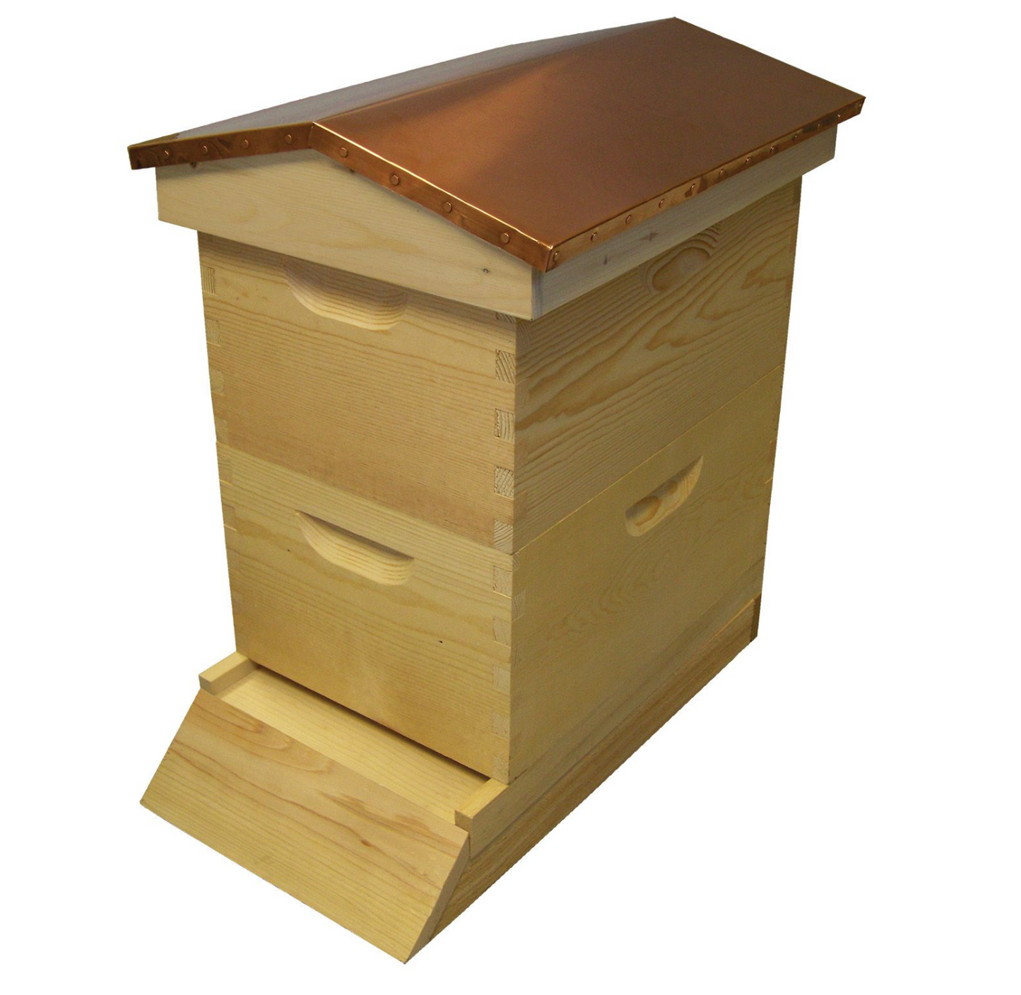 8 Frame Langstroth Garden Beehive Assembled with Deep Brood Boxes