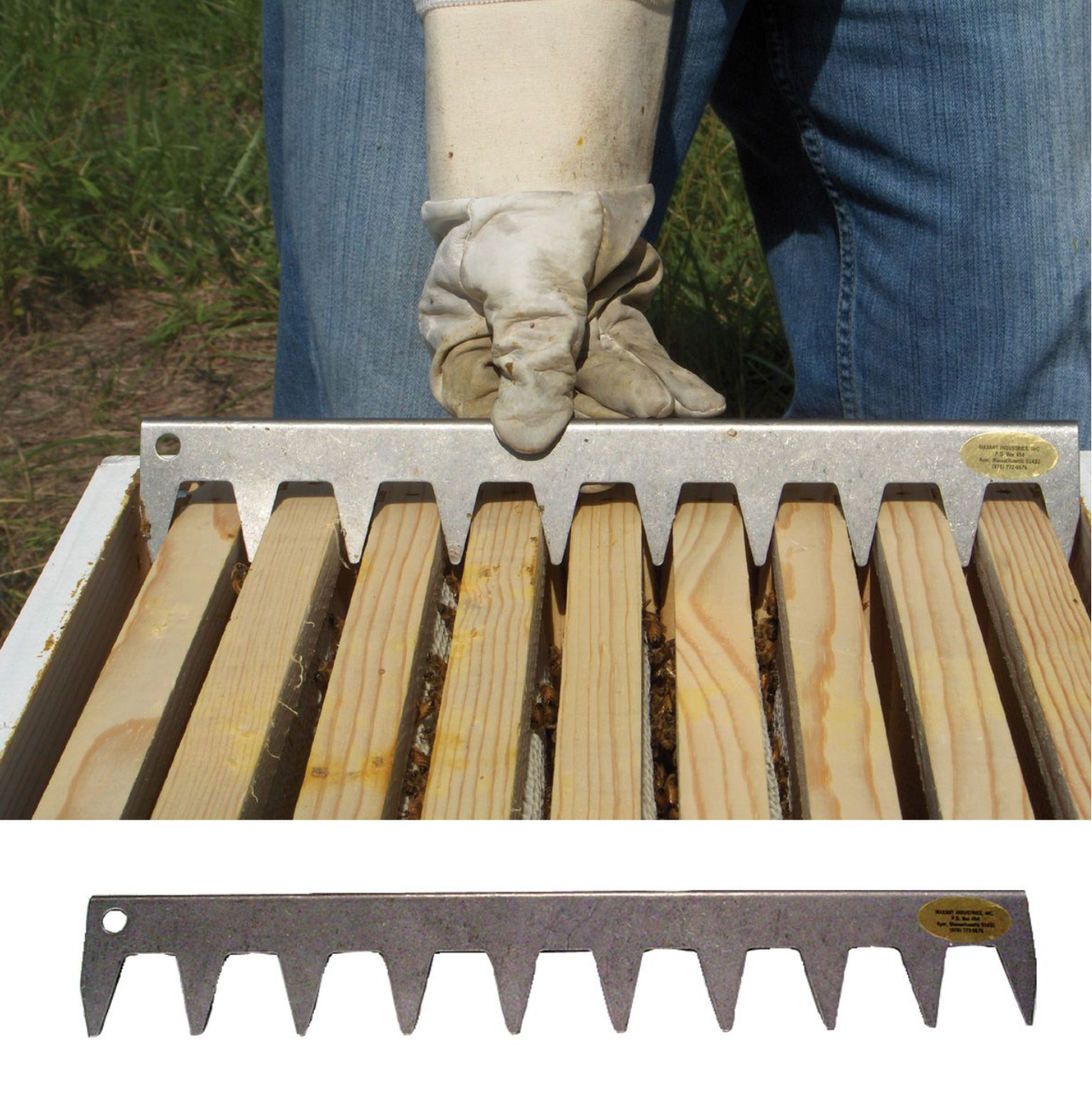 Beehive Frame Spacing Tool