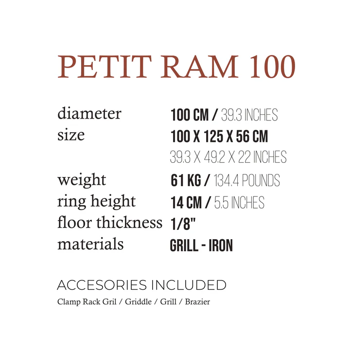 Petit Ram 100 Cookout Grill