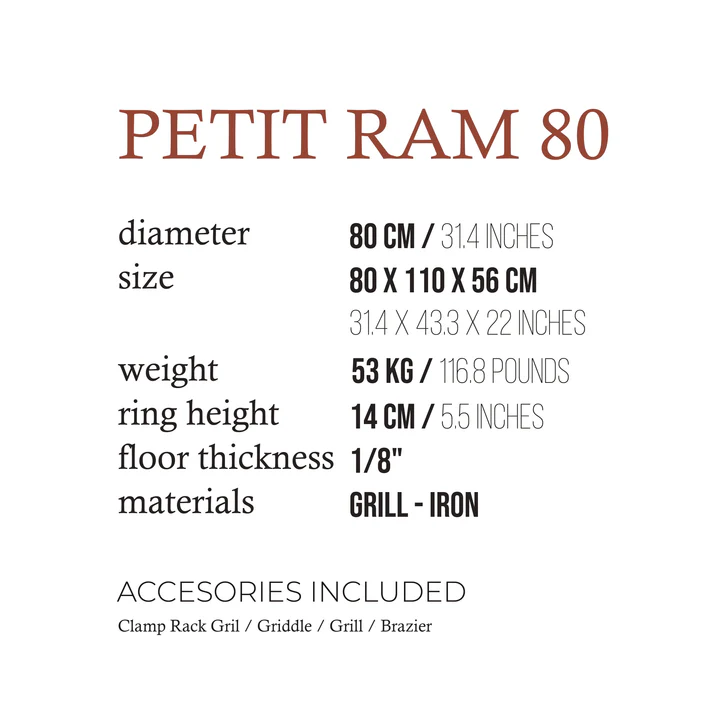 Petit Ram 80 Cookout Grill