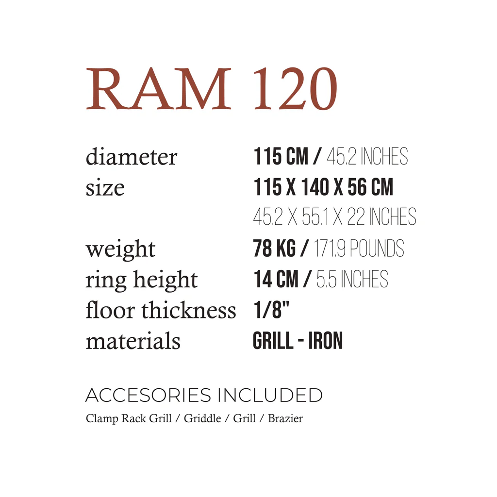 Ram 120 Cookout Grill