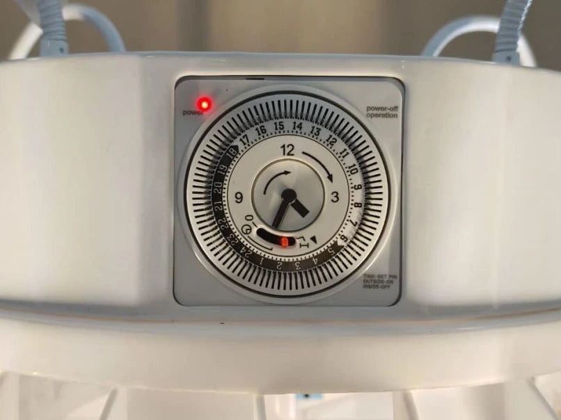 Lyine 24 Pot Vertical Growing Hydroponic Tower with Mechanical Timer