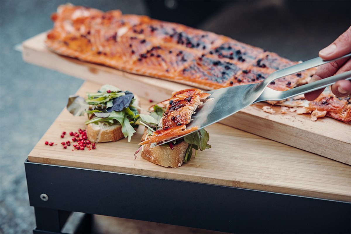 Salmon Grillilling Board Barbecue grill online shopping