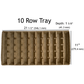 CowPot Plantable 10 Row Tray