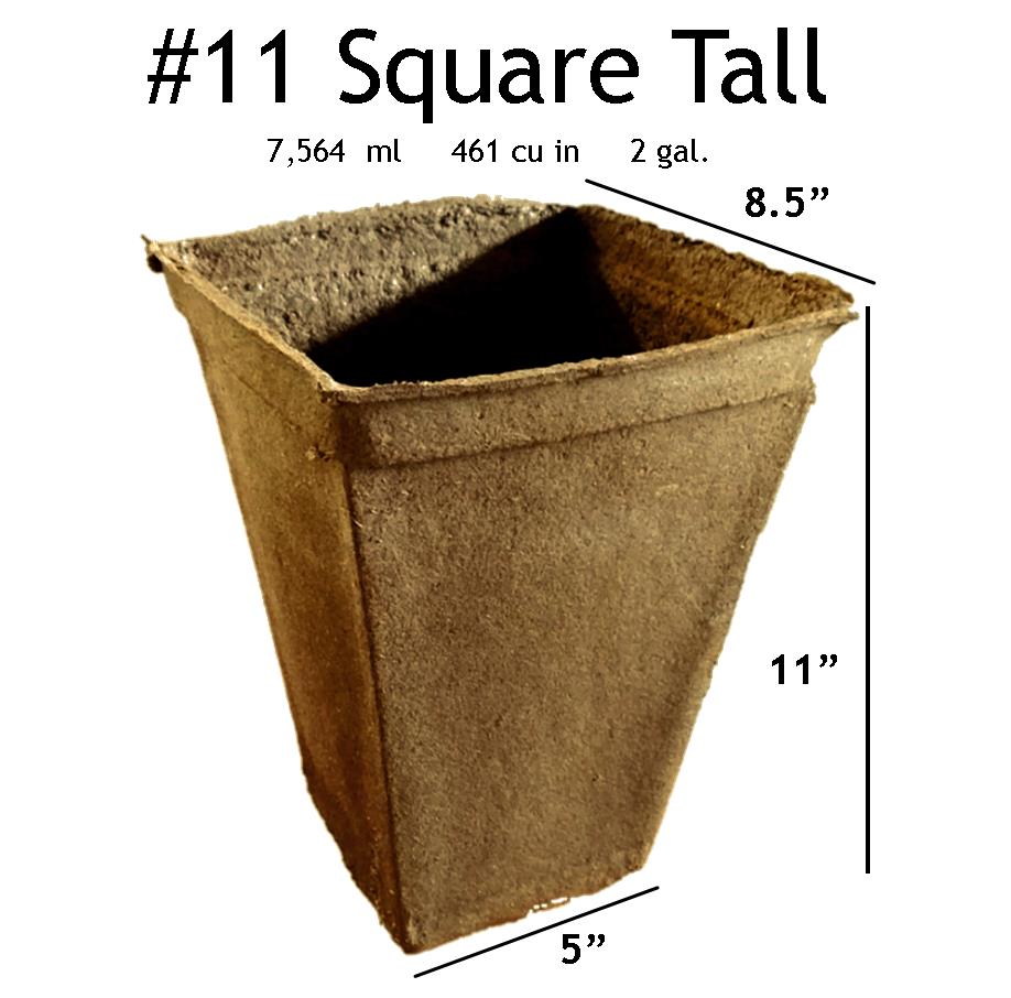 CowPot #11 Tall Square Plantable Pot