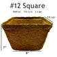 CowPot #12 Square Plantable Pot