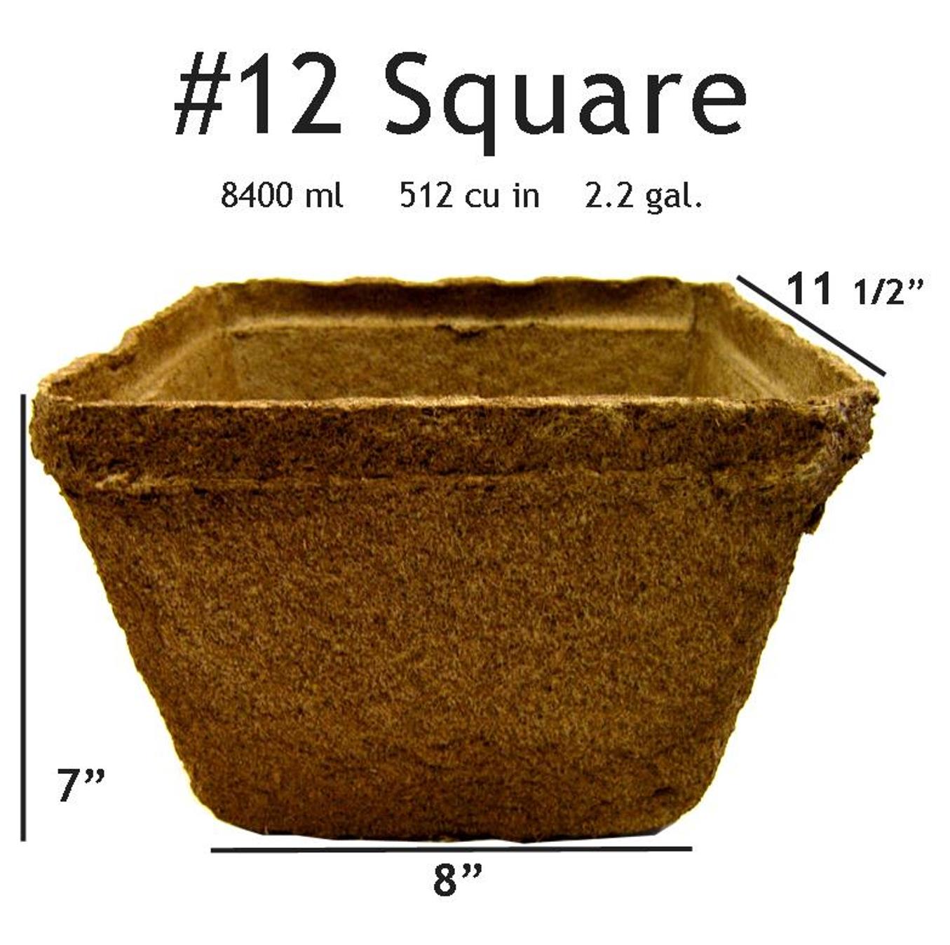CowPot #12 Square Plantable Pot