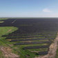 Large scale ground mounted solar power station in Daqing, China.