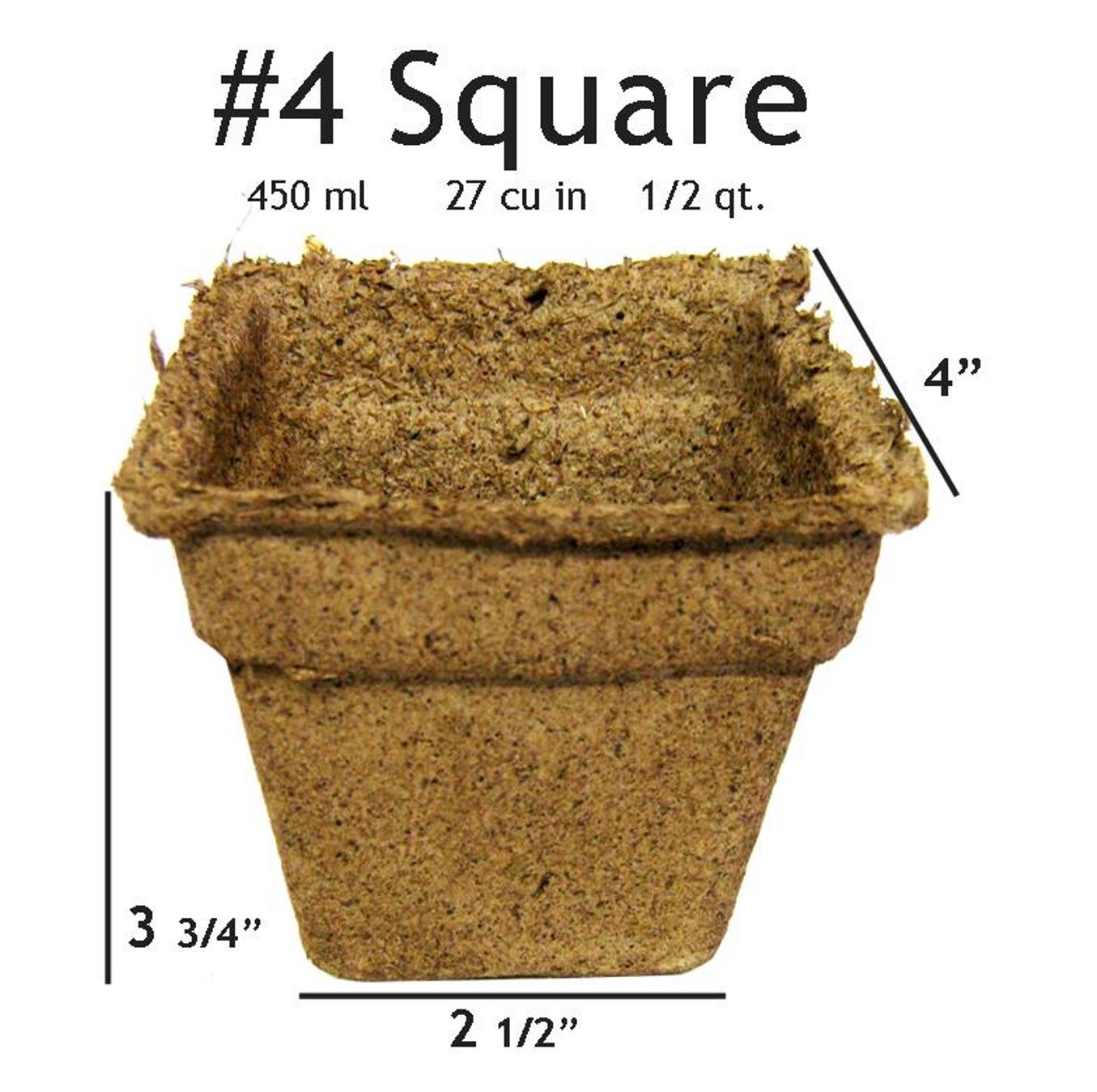 CowPot #4 Square Plantable Pot