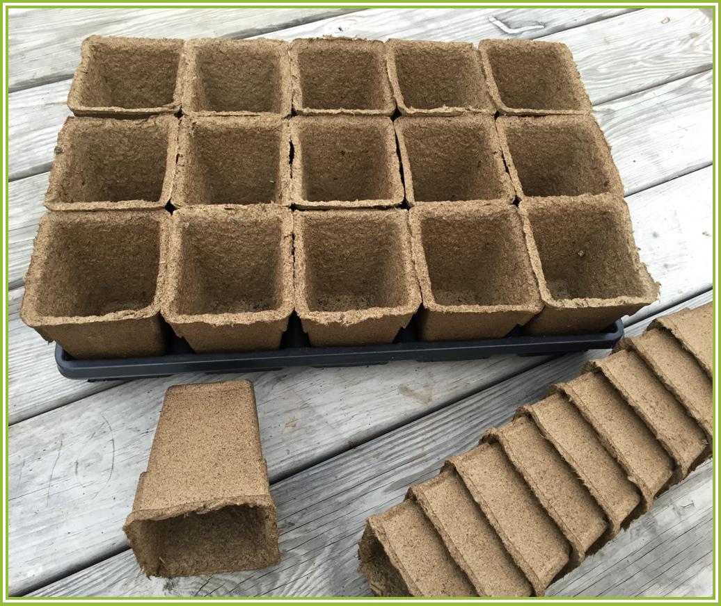 CowPot #4 Tall Square Plantable Pot