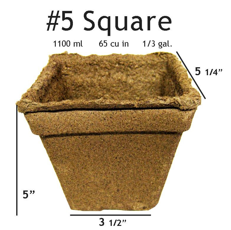 CowPot #5 Square Plantable Pot