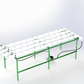 Cropking 48 Plants Continuous Flow NFT Hydroponic System Hardware and Pump