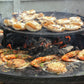 Adobe stock outdoor cooking open fire seafood shrimp prawns calamari grilling