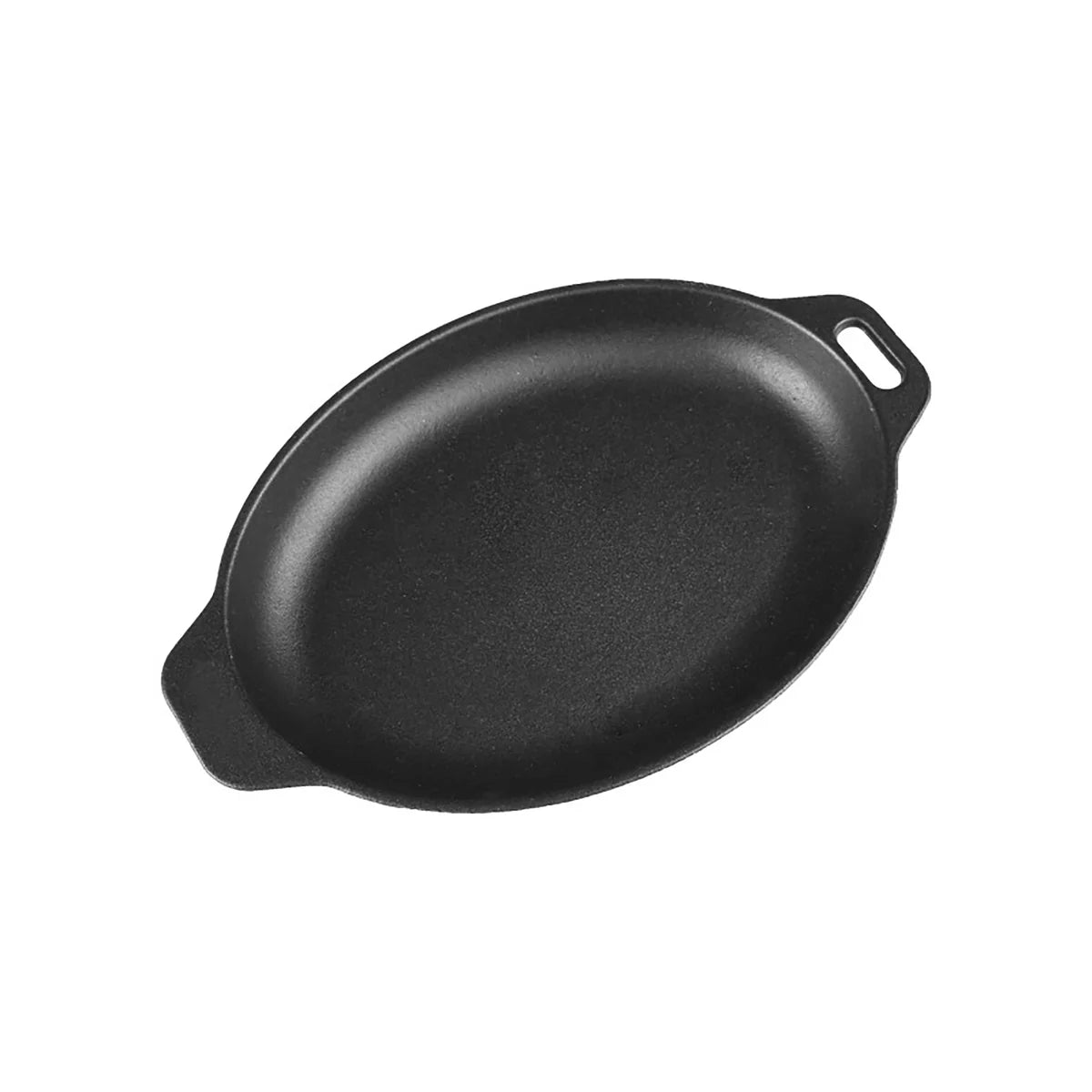 Victoria 11.5'' Cast Iron Oval Sizzle Pan and Serving Plate Barbecue grill online shopping