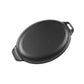 Victoria 11.5'' Cast Iron Oval Sizzle Pan and Serving Plate Barbecue grill online shopping