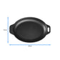 Victoria 11.5'' Cast Iron Oval Sizzle Pan and Serving Plate Barbecue grill online shopping