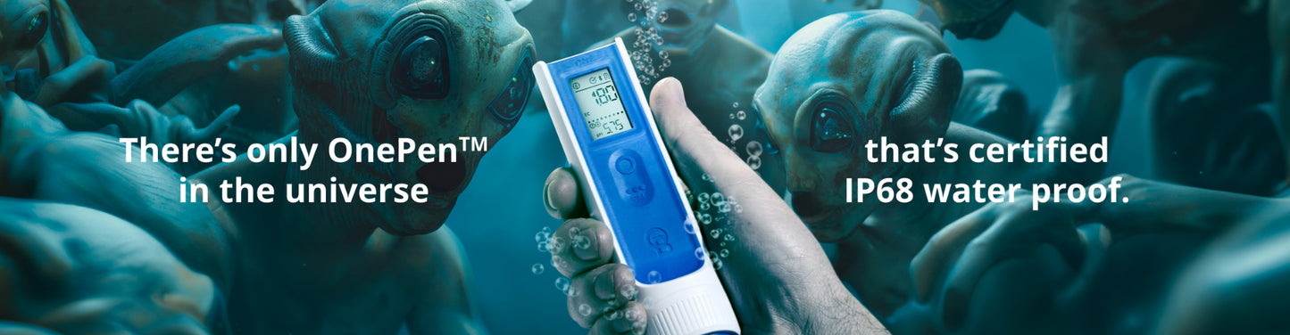 Bluelab OnePen™ Hydroponics Nutrient Solution Electrical Conductivity, pH and Temperature Measurement Pen.