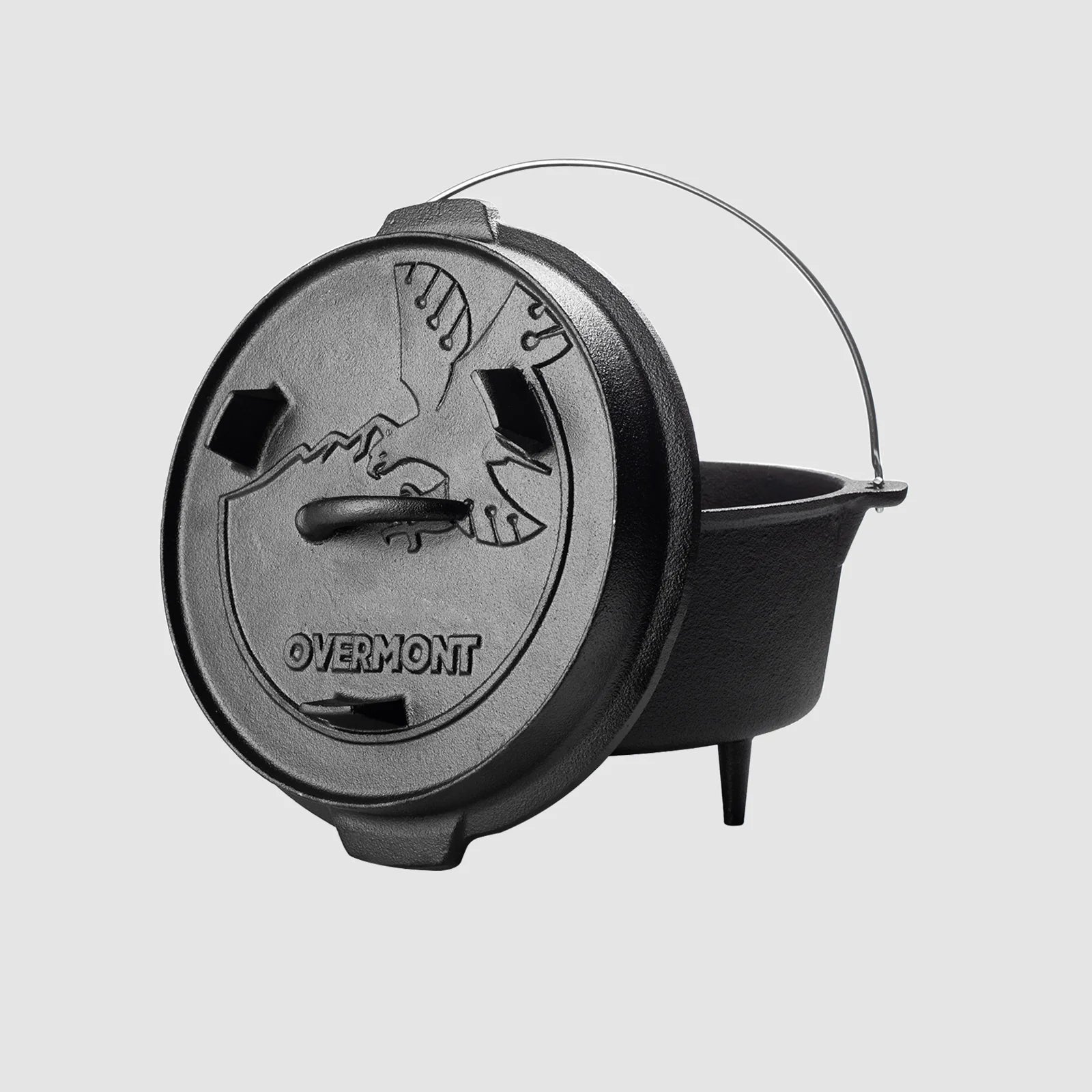 Overmont Cast Iron Camp Dutch Oven Barbecue grill online shopping