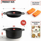 Overmont 2 in 1 Cast Iron Dutch Oven with Skillet Lid Barbecue grill online shopping