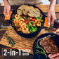 Overmont 2 in 1 Cast Iron Dutch Oven with Skillet Lid Barbecue grill online shopping