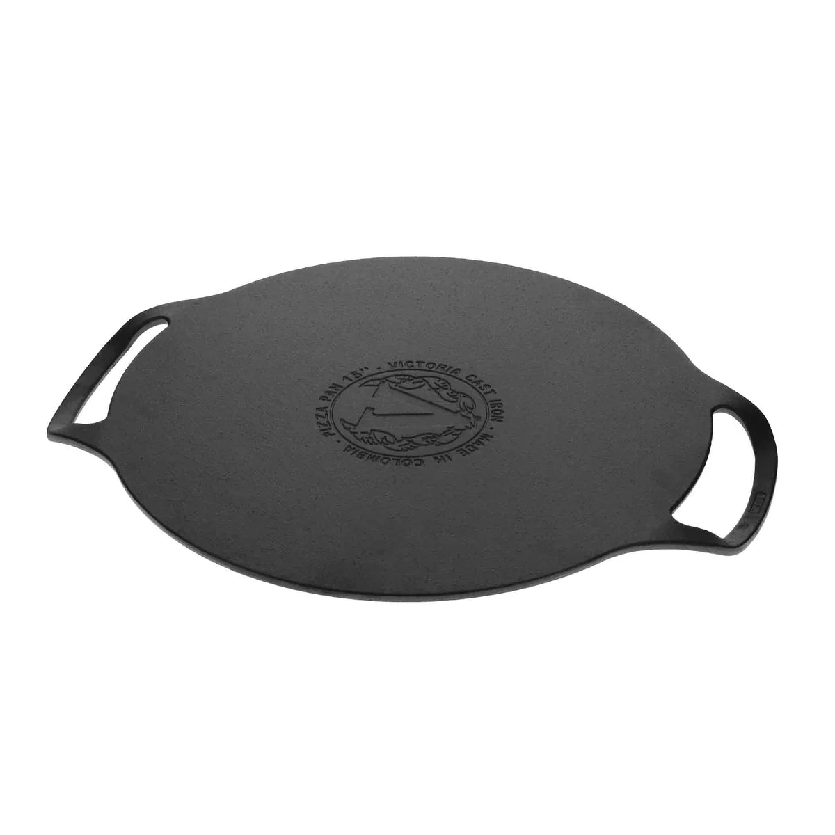 Victoria 15'' Cast Iron Pizza Pan and Comal with Dual Handles Barbecue grill online shopping