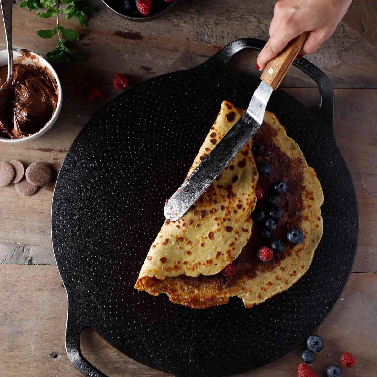 Victoria 15'' Cast Iron Pizza Pan and Comal with Dual Handles Barbecue grill online shopping