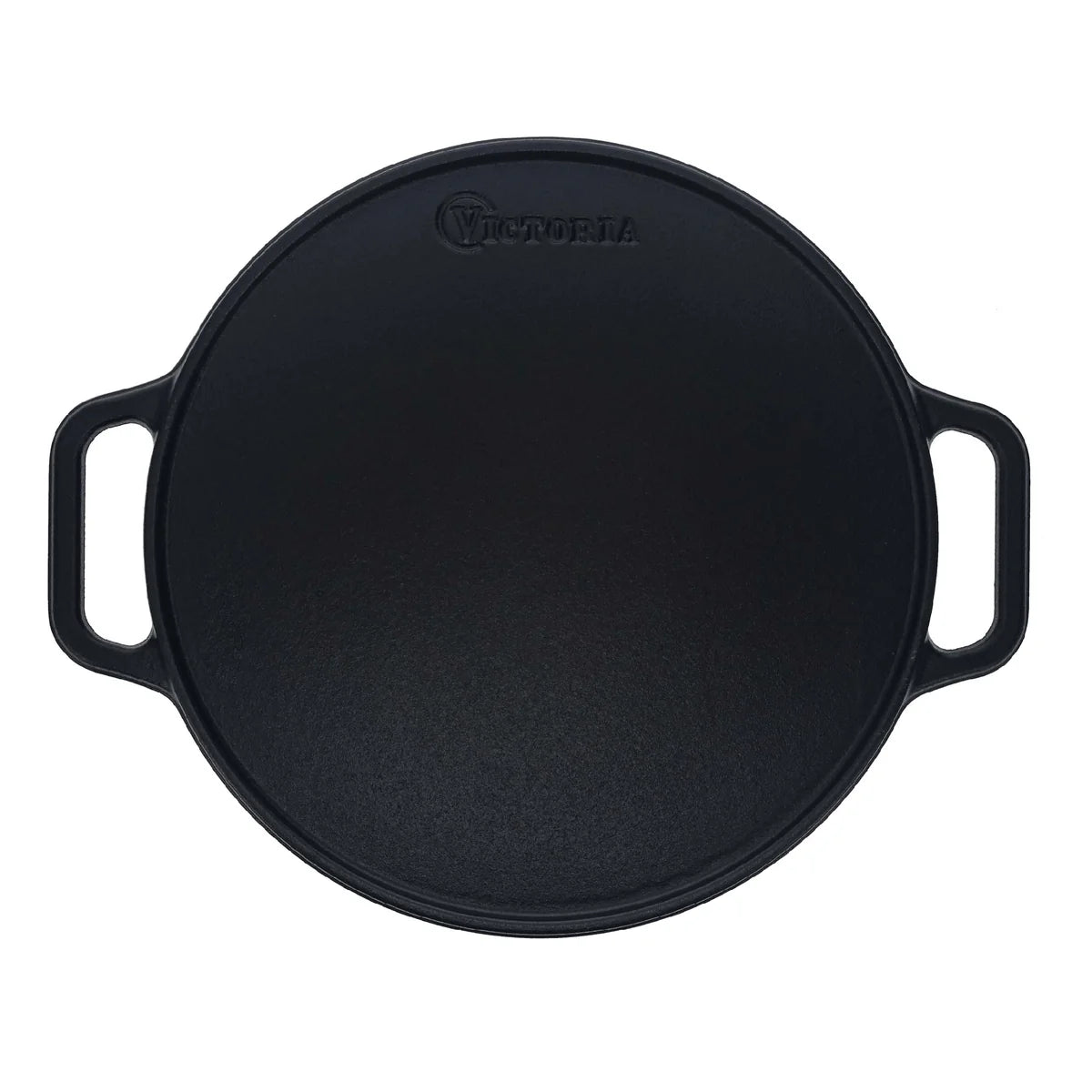 Victoria 12.5'' Round Cast Iron Reversible Grill and Griddle Barbecue grill online shopping