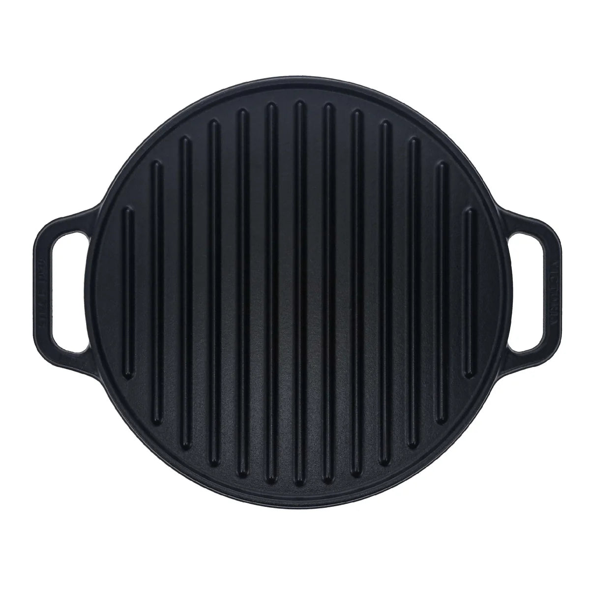Victoria 12.5'' Round Cast Iron Reversible Grill and Griddle Barbecue grill online shopping