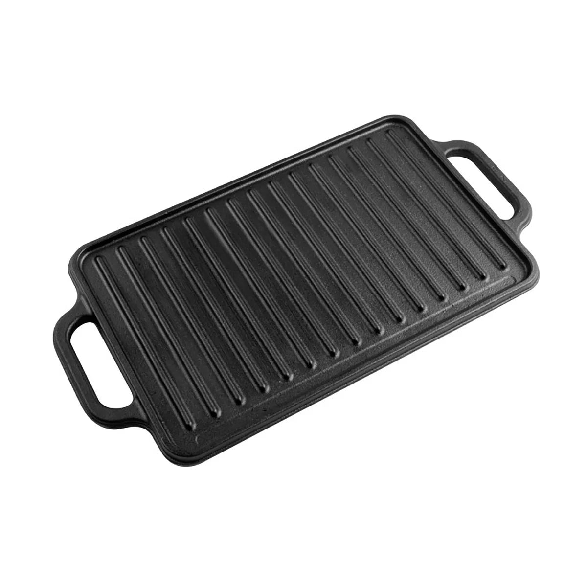 Victoria 13'' x 8.5'' Rectangular Cast Iron Reversible Griddle with Dual Handles Barbecue grill online shopping
