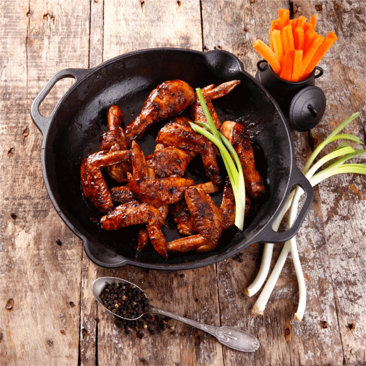 Victoria 13'' Cast Iron Skillet with Loop Handles Barbecue grill online shopping