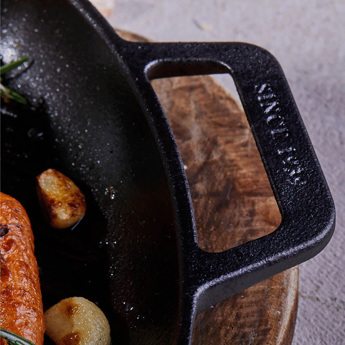 Victoria 10'' Cast Iron Square Grill Pan with Double Loop Handles Barbecue grill online shopping