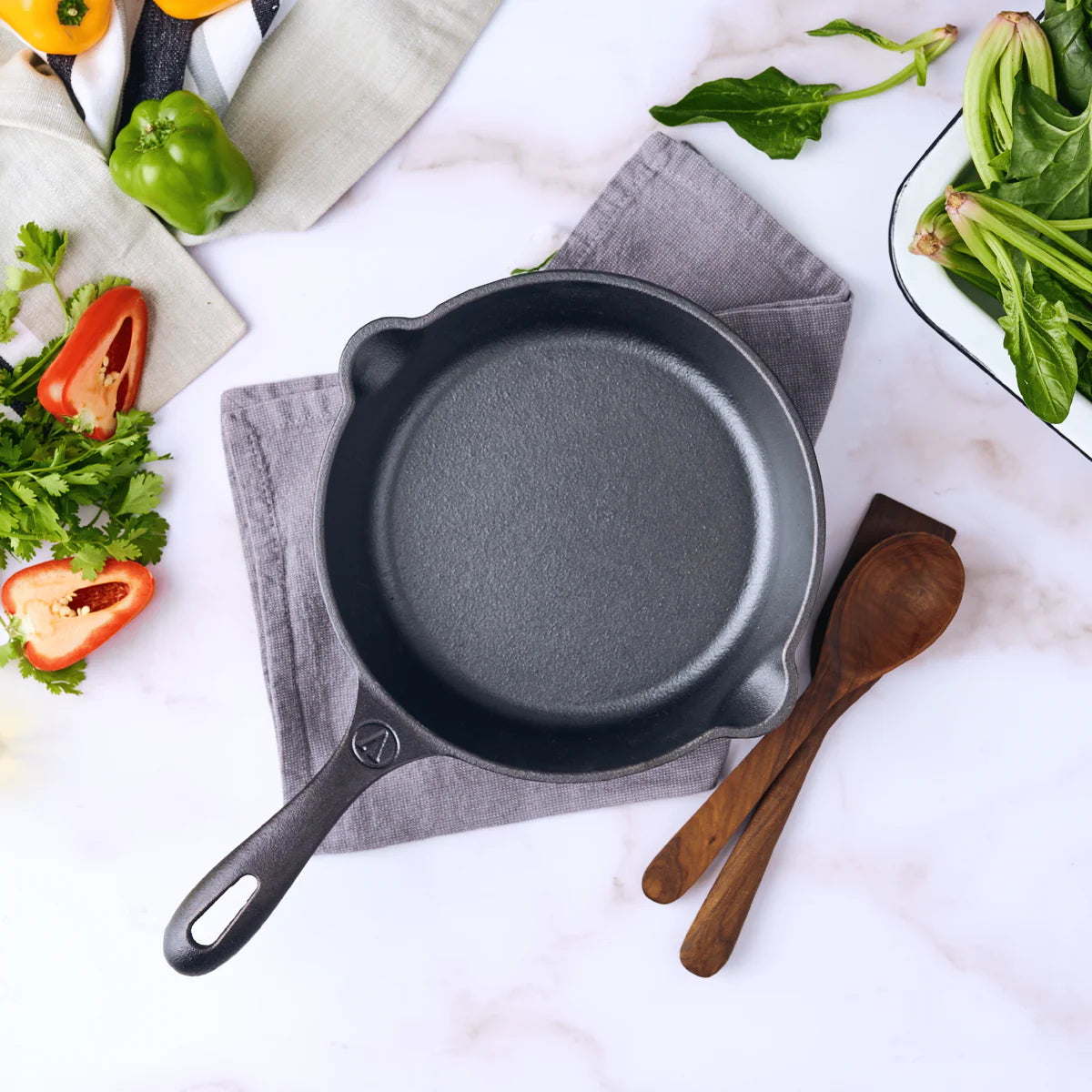 Victoria 8'' Cast Iron Skillet Barbecue grill online shopping
