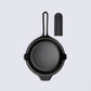 Victoria Signature Classic Cast Iron 10'' Skillet + Leather Handle Barbecue grill online shopping