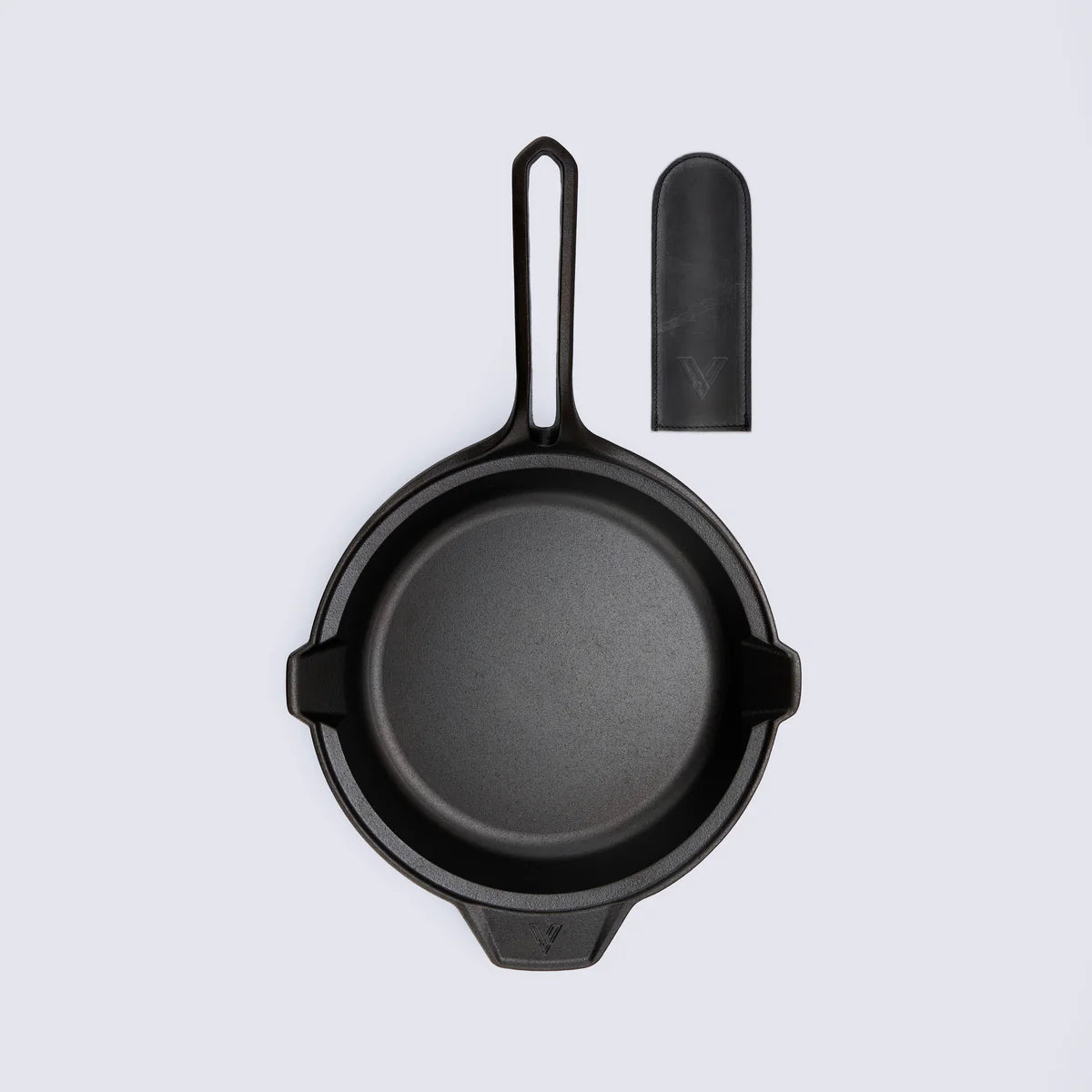 Victoria Signature Classic Cast Iron 10'' Skillet + Leather Handle Barbecue grill online shopping