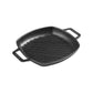 Victoria 10'' Cast Iron Square Grill Pan with Double Loop Handles Barbecue grill online shopping