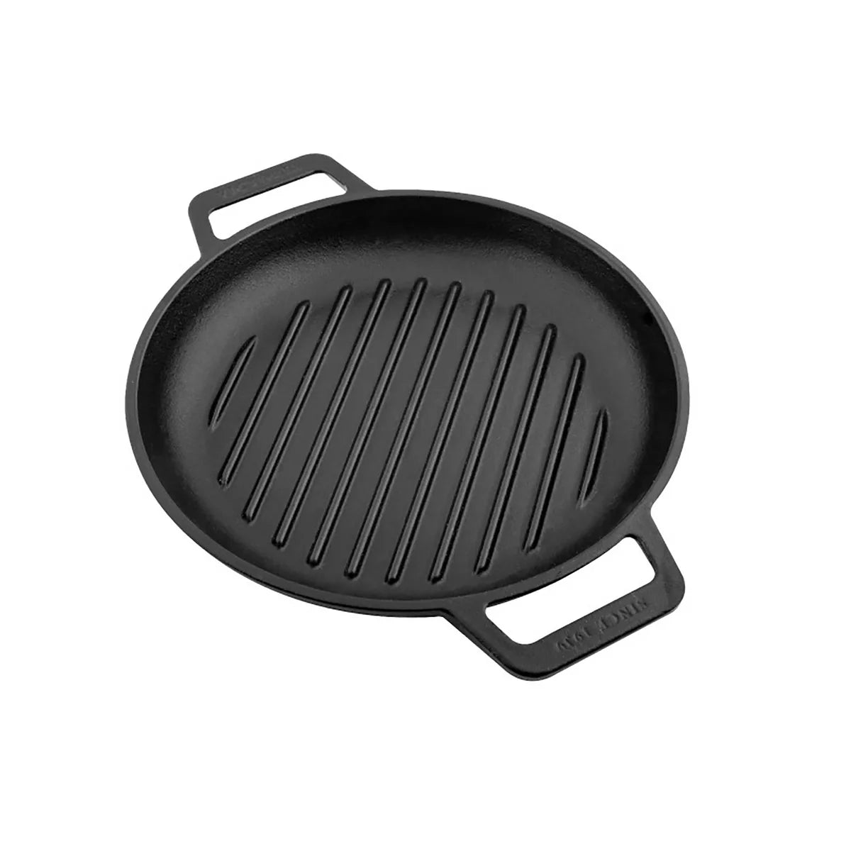 Victoria 10'' Cast Iron Round Grill Pan with Double Loop Handles Barbecue grill online shopping
