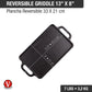 Victoria 13'' x 8.5'' Rectangular Cast Iron Reversible Griddle with Dual Handles Barbecue grill online shopping