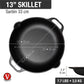 Victoria 13'' Cast Iron Skillet with Loop Handles Barbecue grill online shopping