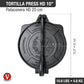 Victoria 10'' Cast Iron Tortilla Press Barbecue grill online shopping