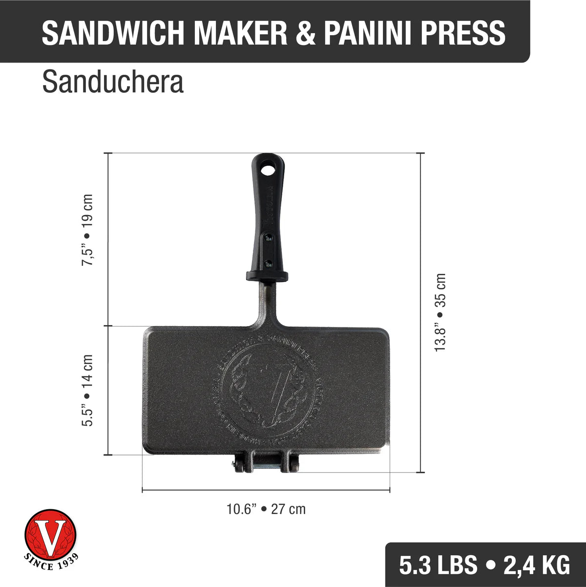 Victoria Cast Iron Sandwich Maker and Panini Press Barbecue grill online shopping