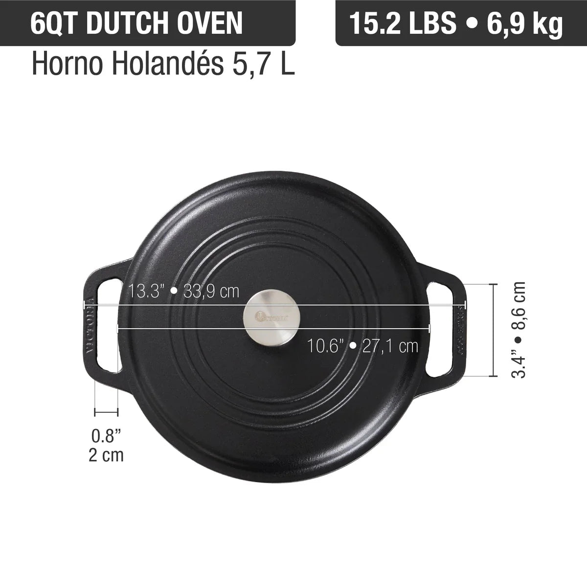 Victoria 6 qt. Cast Iron Dutch Oven with Lid Barbecue grill online shopping