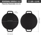 Victoria 12.5'' Round Cast Iron Reversible Grill and Griddle Barbecue grill online shopping