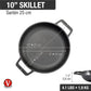 Victoria 10'' Cast Iron Round Skillet with Double Loop Handles Barbecue grill online shopping