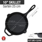 Victoria 10'' Cast Iron Skillet Barbecue grill online shopping
