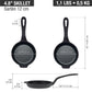 Victoria 4'' Mini Cast Iron Skillet Provoletera Barbecue grill online shopping