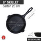 Victoria 8'' Cast Iron Skillet Barbecue grill online shopping