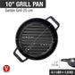 Victoria 10'' Cast Iron Round Grill Pan with Double Loop Handles Barbecue grill online shopping