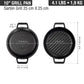 Victoria 10'' Cast Iron Round Grill Pan with Double Loop Handles Barbecue grill online shopping